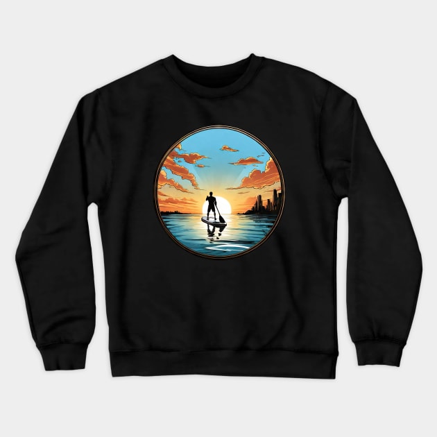 SUP Crewneck Sweatshirt by Buff Geeks Art